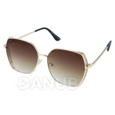 Dámské sluneční brýle Glamour - gold/brown