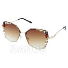 Dámské sluneční brýle Glitters - brown/gold