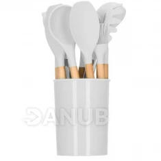 Kuchyňské nářadí - sada - 12 ks - šedá