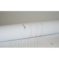 Řetízek na brýle - růžový - 75 cm