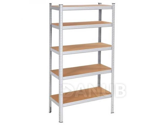 Kovový regál s 5 policemi - 180x90x30cm
