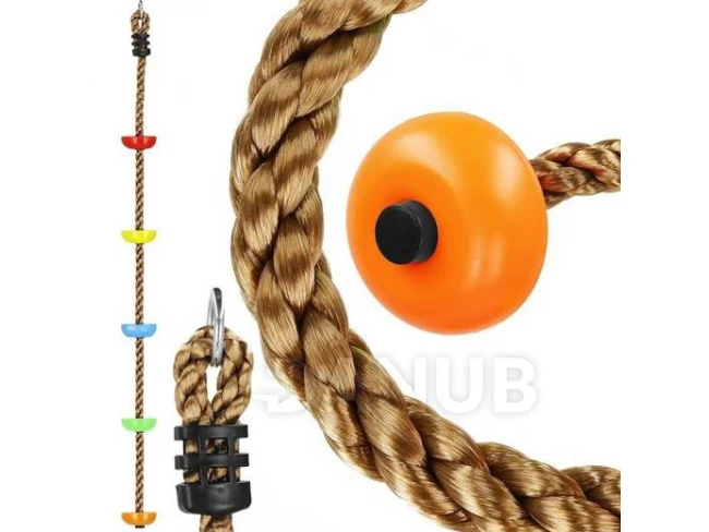 Lezecké lano pro děti se stupínky - 200 cm