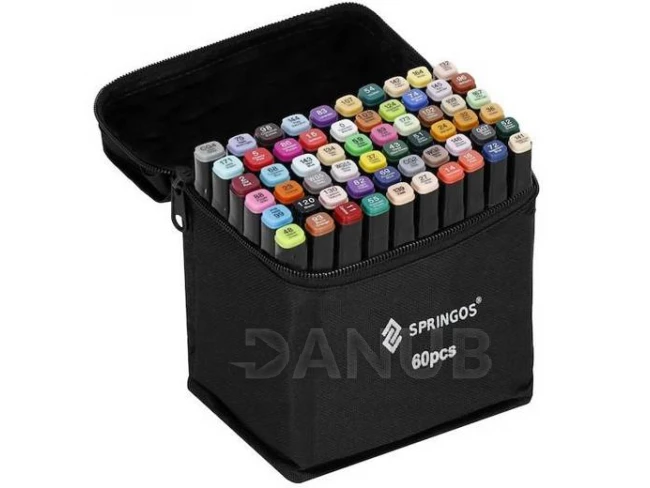 Oboustranné fixy v taštičce - 60 ks