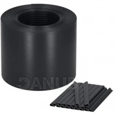 Stínicí plotové pásky a klipy (20ks) - PVC - 35m x 19cm - 450 g/m2 - antracit