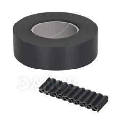 Stínicí plotové pásky a klipy (20ks) - PVC - 35m x 4,75cm - 450 g/m2 - antracit