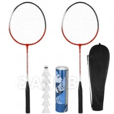Sada badmintonových raket 2 ks + 6ks košíků
