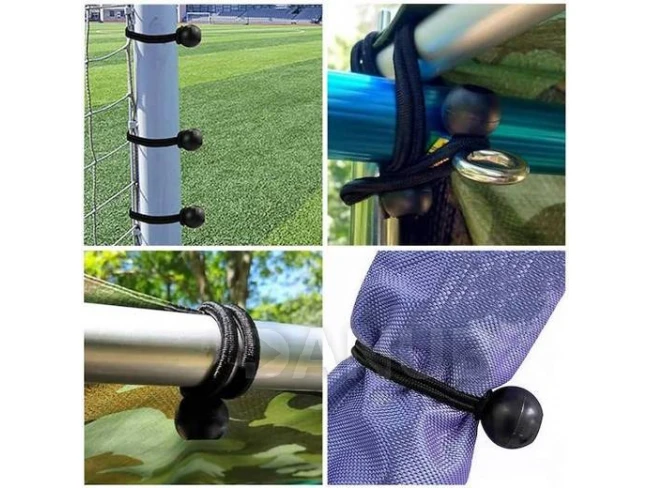 Sada univerzálních gumiček pro připevnění sítí, plachet - 10ks