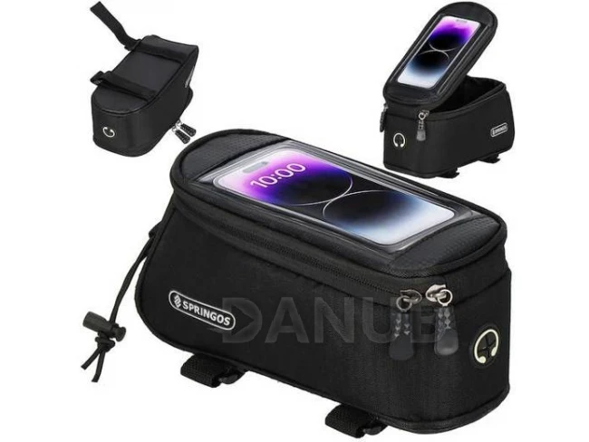 Taška na kolo s držákem na telefon - vodotěsná