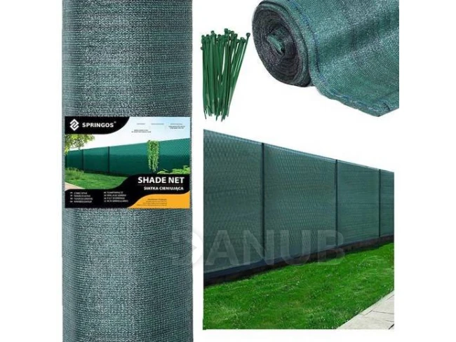 Stínicí síť - 90% stínění - 1,2x25m - 140g/m2 - zelená