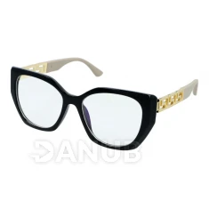 Brýle na počítač Blue Light Chains - Black/Gold/Brown