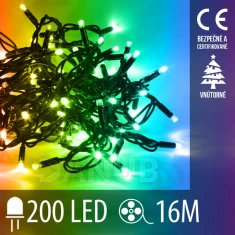 Vánoční LED světelný řetěz vnitřní - 200LED - 16M Multicolour