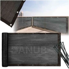 Balkonová zástěna - 150g/m2 - 1x7 m - antracit