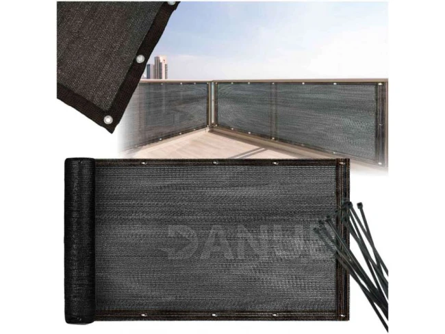 Balkonová zástěna - 150g/m2 - 1x7 m - antracit