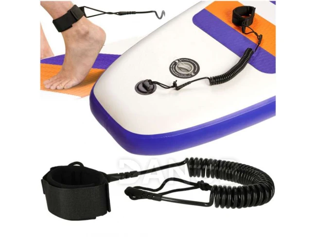 Bezpečnostní elastické lanko na kotník na paddleboard - 3m