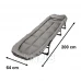 Kempingová cestovní skládací postel LUARO - 190x63x30cm - šedá