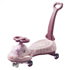 LED odrážedlo Swing FIX S1 s rukojetí - Max. 65 kg - růžové