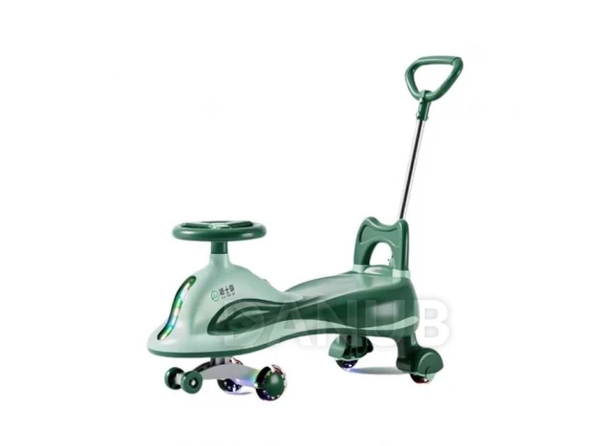 LED odrážedlo Swing FIX S2 s rukojetí - Max. 100 kg - zelená