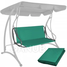 Sedátko na zahradní houpačku - 130 x 100 cm - tyrkysové