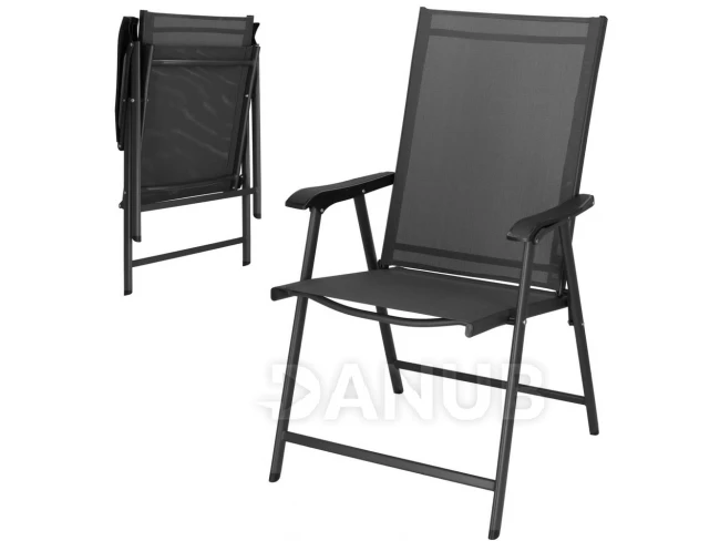 Skládací zahradní židle - šedá