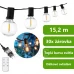 Světelná girlanda – 15,2 m – 30× LED koule 3000K – DOLLIS LUMILED + dálkové ovládání