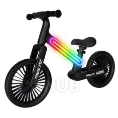 Odrážedlo Trike Fix Glow LED - černé