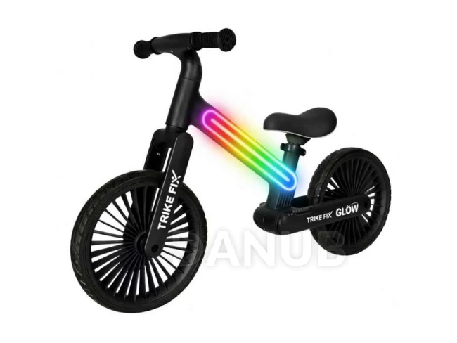 Odrážedlo Trike Fix Glow LED - černé