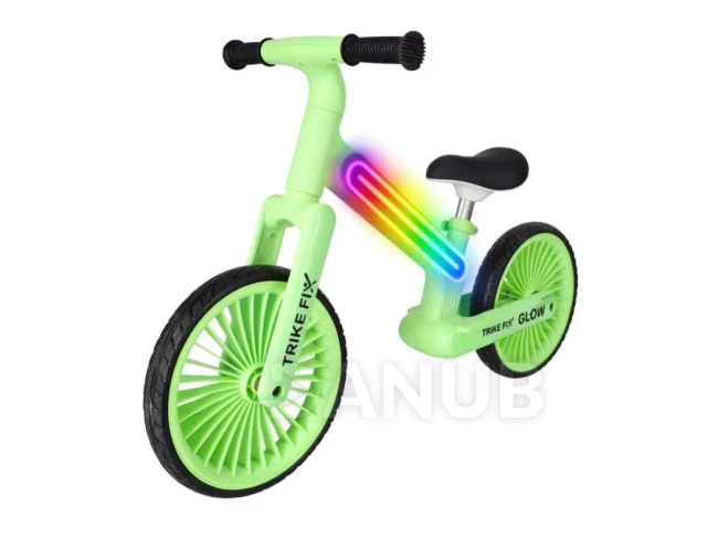 Odrážedlo Trike Fix Glow LED - neonovo-zelené