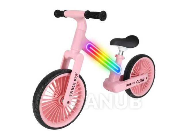 Odrážedlo Trike Fix Glow LED - růžové