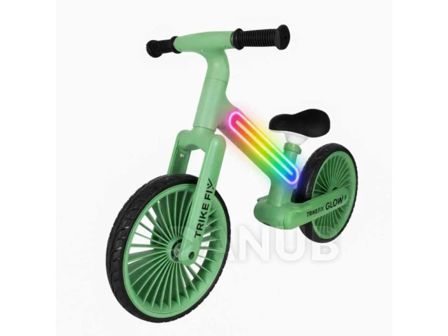 Odrážedlo Trike Fix Glow LED - zelené