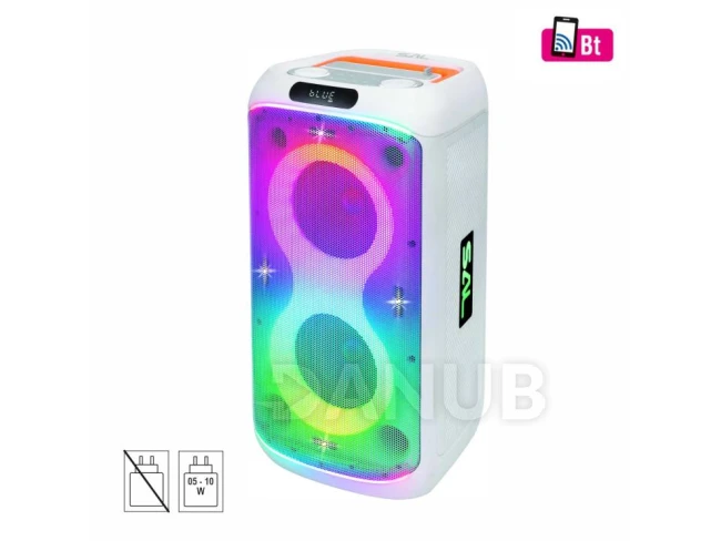 Party reprobox, 2 x 165 mm, akumulátor, BT, LED, s mikrofonem