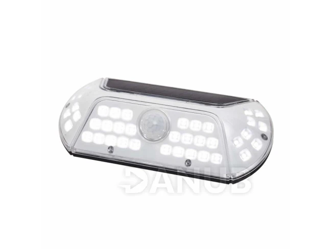 Solární LED reflektor se senzorem pohybu - 300 lm/6000 K