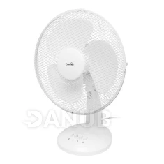 Stolní ventilátor, 30 cm, 40 W, bílá barva