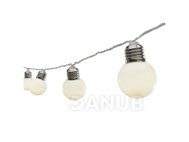 LED světelný řetěz venkovní - tvar hrušky - 20LED - 9,5m Teplá bílá