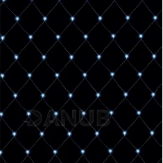 Vánoční LED světelná síť venkovní - 240LED - 3x3 m Studená bílá