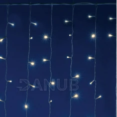 Vánoční LED světelná záclona na spojování venkovní - závěs - 600LED - 2x3m Teplá bílá