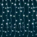 Vánoční LED světelná záclona vnitřní - závěs - 168LED - 1,2m Studená bílá