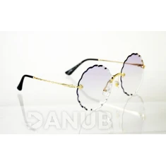 Dámské sluneční brýle Flower Crystal gold PURPLE