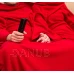 Deka pro pár s rukávy červená
