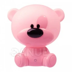 Dětská noční lampa LED MEDVÍDEK Polux, 2,5W - růžová