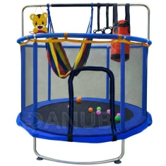 Dětská trampolína s příslušenstvím - 150 cm - modrá