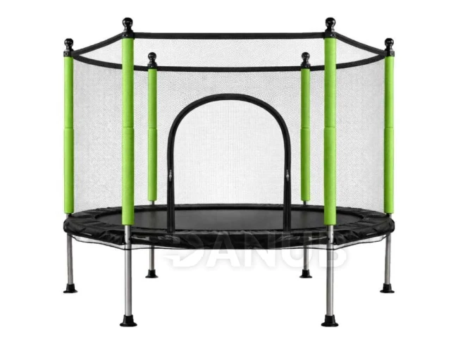 Dětská zahradní trampolína - 140 cm - zelená Dětská zahradní trampolína - 140 cm - zelená