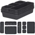 Sada organizérů do zásuvky 8ks - černá