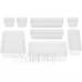 Sada organizérů do zásuvky 8ks - bílá