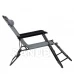 Skládací zahradní lehátko BASIC s opěrkou hlavy - šedá
