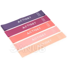 Fitness odporové gumy na cvičení - sada 5 ks - odpor 1-20 kg