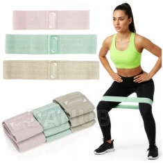 Fitness odporové gumy na cvičení - sada 3 ks - odpor 3-31 kg