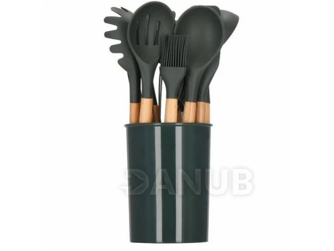 Kuchyňské nářadí - sada - 12 ks - grafitová