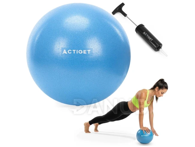 Gymnastický míč na pilates a rehabilitaci - 22 cm s pumpou - modrý