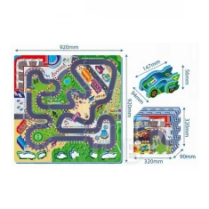 Hrací podložka 2v1 - Závodní dráha + auto