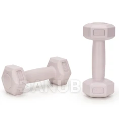 Jednoruční činky - 2 ks - 2x0,5 kg - světle růžové